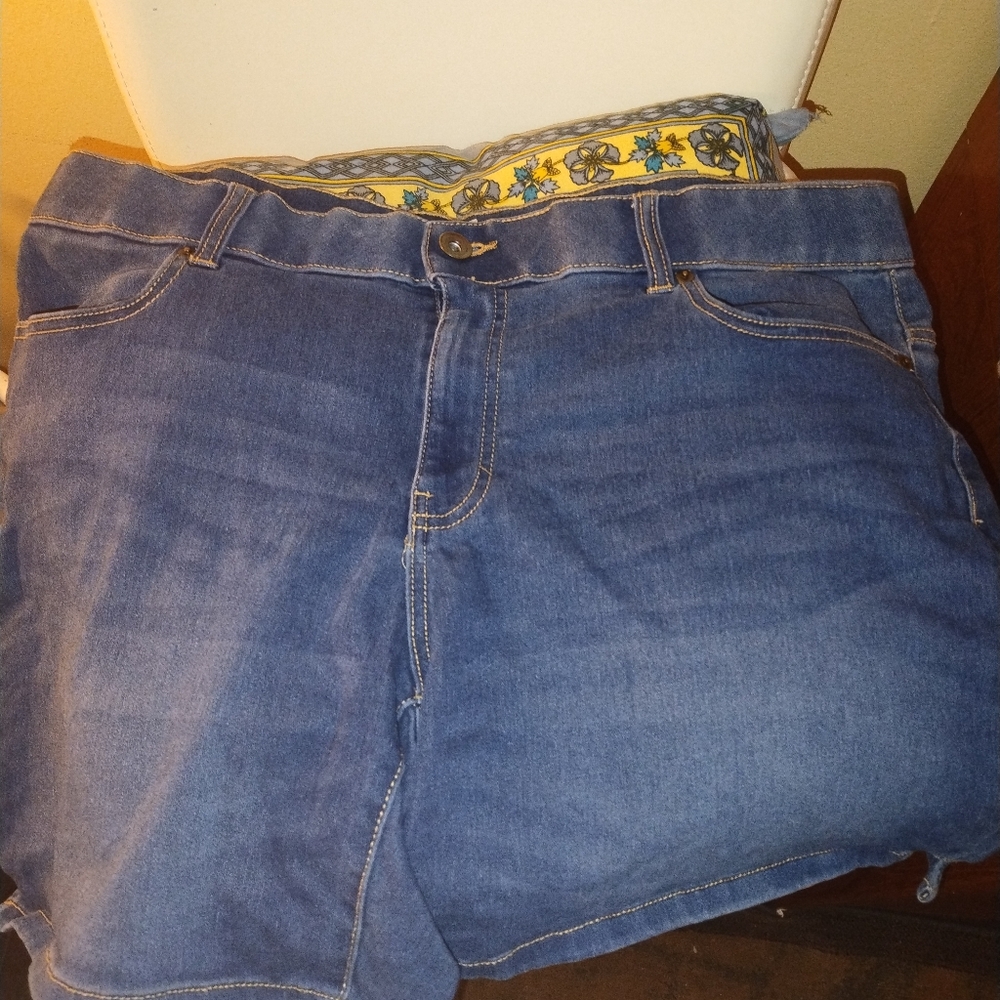 Terra & sky size 18 women's jean shorts